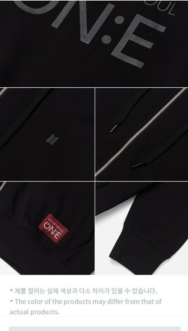 Official BTS MOTS ON:E Concert ZIP-UP HOODIE HOODY - M size | eBay