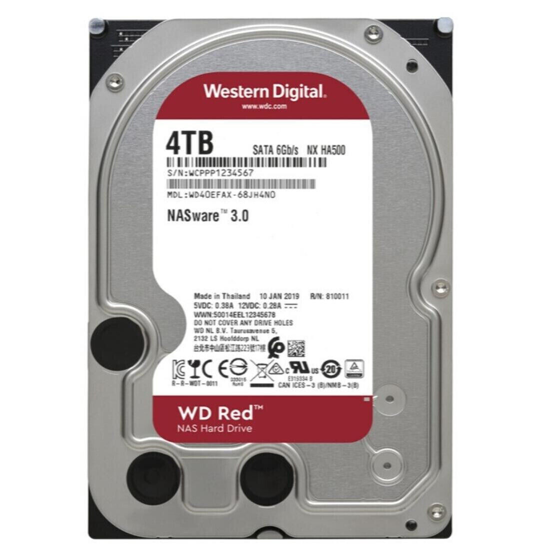 Western Digital Red 4TB WD40EFAX-68JH4N0 256MB SATA 3.5