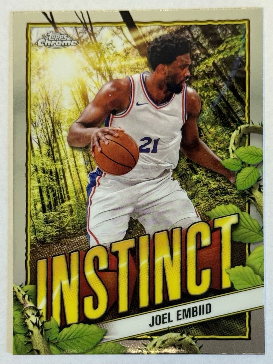 2024-25 Topps Chrome Basketball INS-6 Joel Embiid Instinct | eBay
