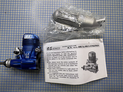 OS Max 46 LA - BLUE RC Engine - NIB 13390 | eBay