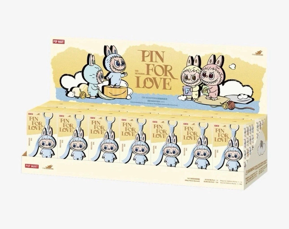 POP MART LABUBU - BRAND NEW - PIN FOR LOVE (A-M) - FACTORY SEALED