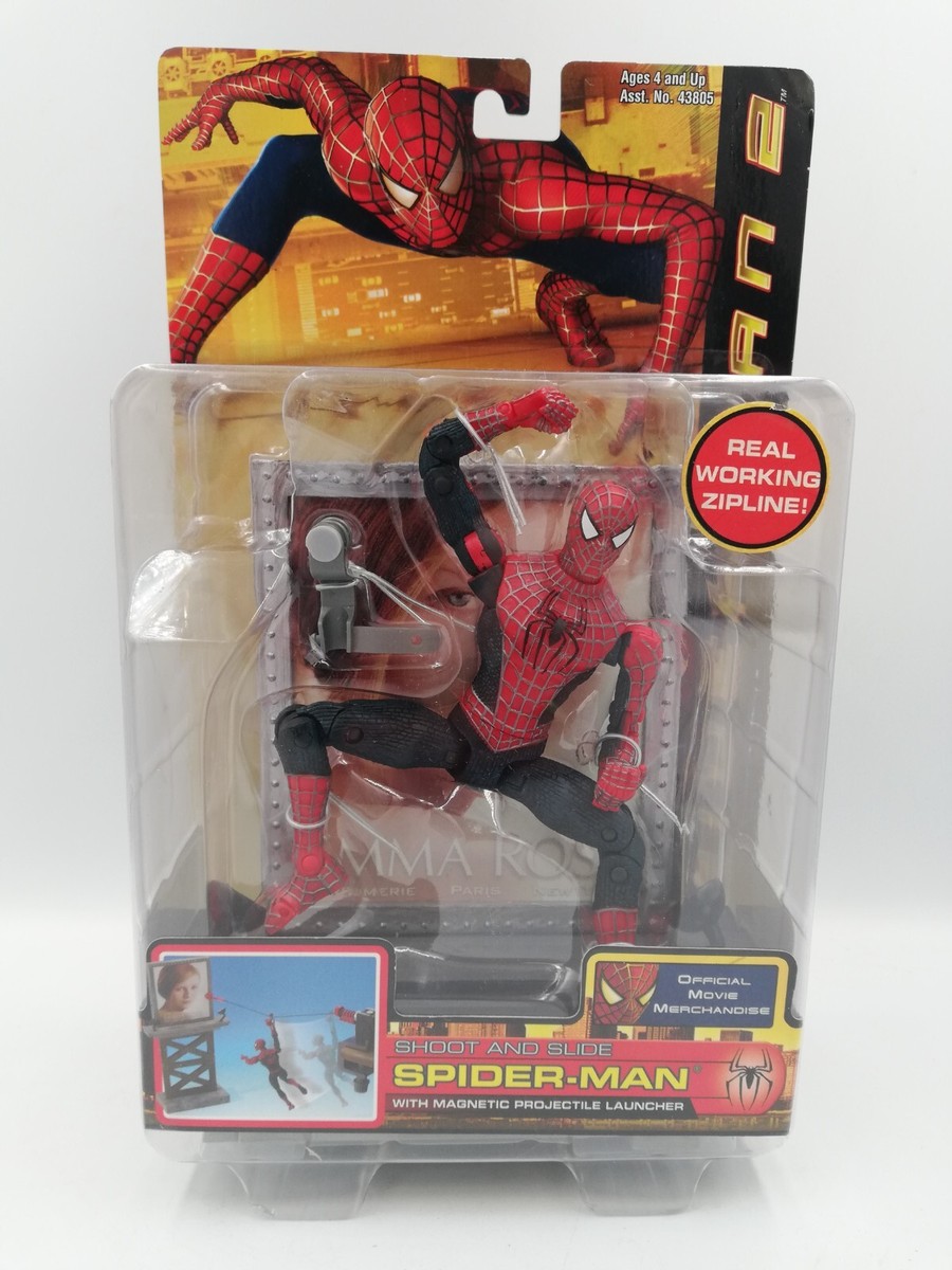 Spider-Man 2: Shoot & Slide Spider-Man with Magnetic Launcher