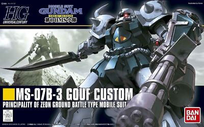 BANDAI HG HGUC MS-07B-3 Gouf Custom (Mobile Suit Gundam 08)1/144