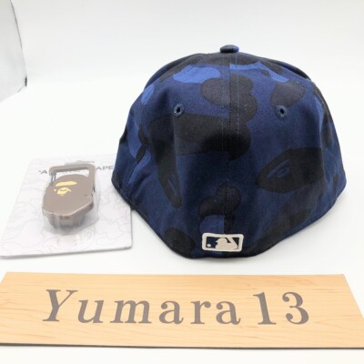 A BATHING APE x NEW ERA New York Yankees 59Fiftiy Cap Navy Yellow