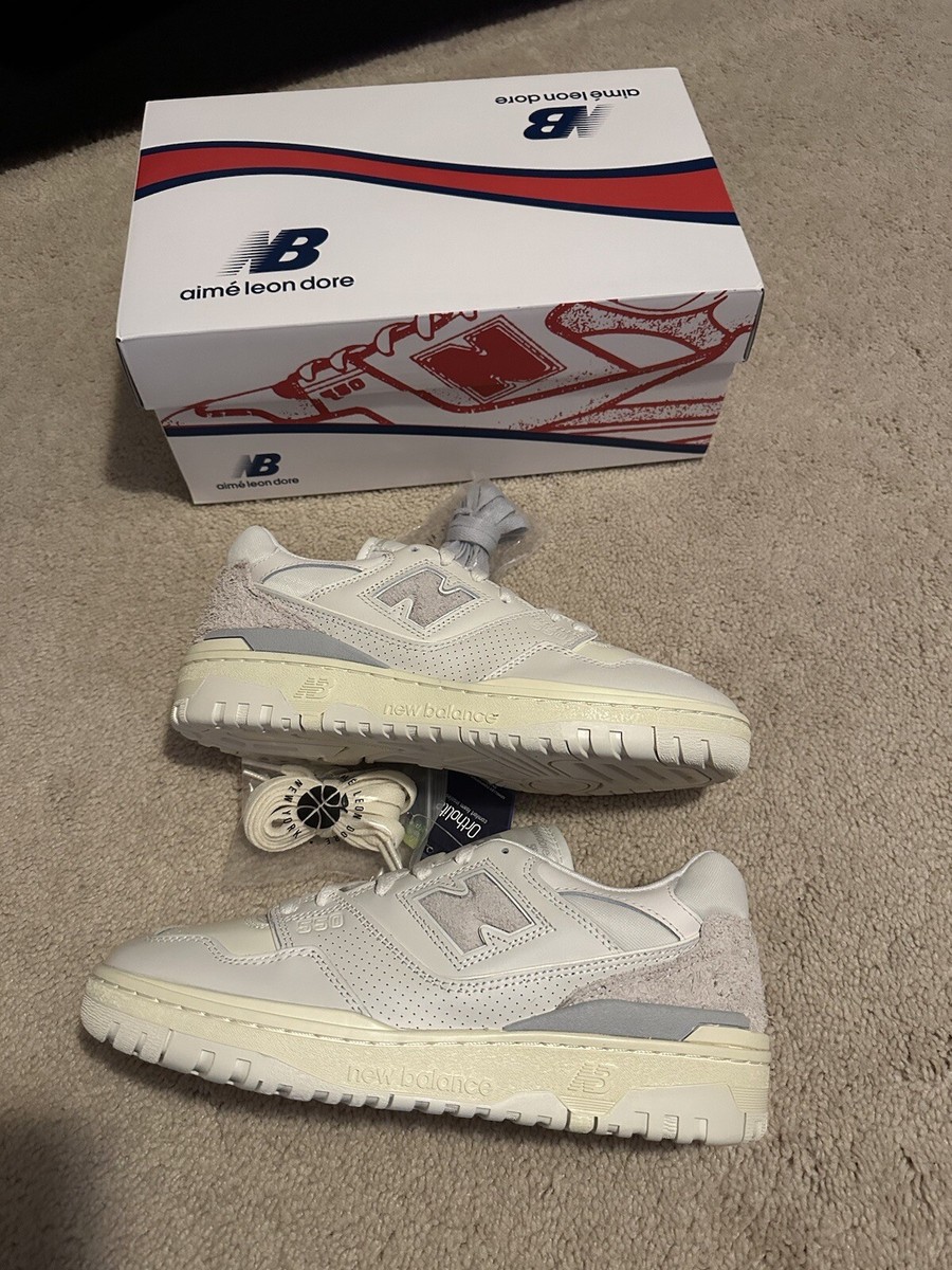 Size 8.5 - Aime Leon Dore x New Balance 550 'White Leather
