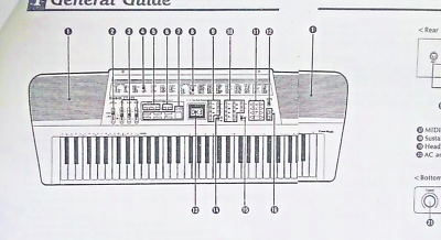 Casio CT-655 Casiotone Tone Bank Keyboard User's Owner's Manual