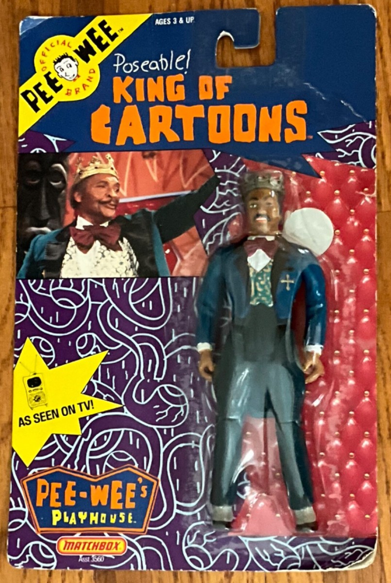 PEE-WEE'S PLAYHOUSE KING OF CARTOONS Poseable Figure MOC MATCHBOX
