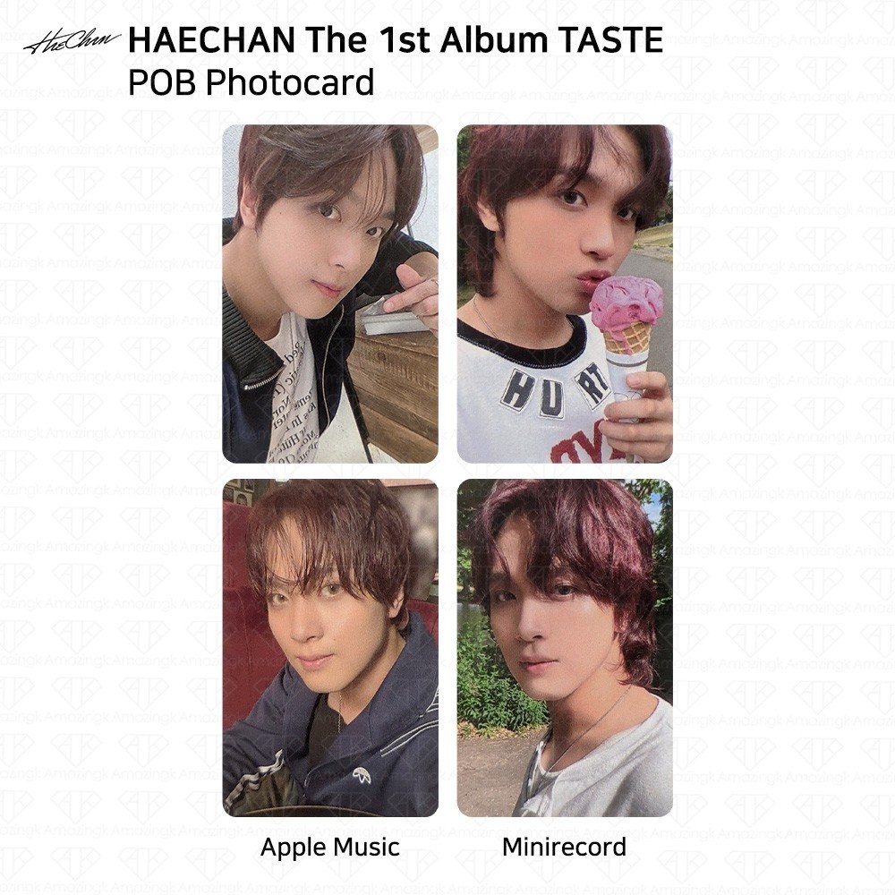 HAECHAN The 1st Album TASTE POB Photocard Applemusic MiniRecord