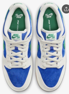 Nike SB Dunk Low Pro x Phantom-Malachite-Hyper Royal - Men Size 11