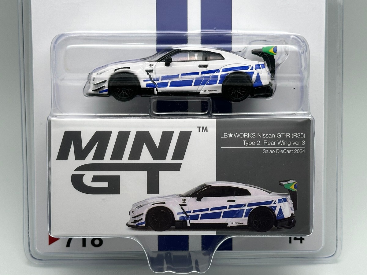 Mini GT 718 LB WORKS Nissan GT-R R35 Type 2 Rear Wing Ver 3 Salao