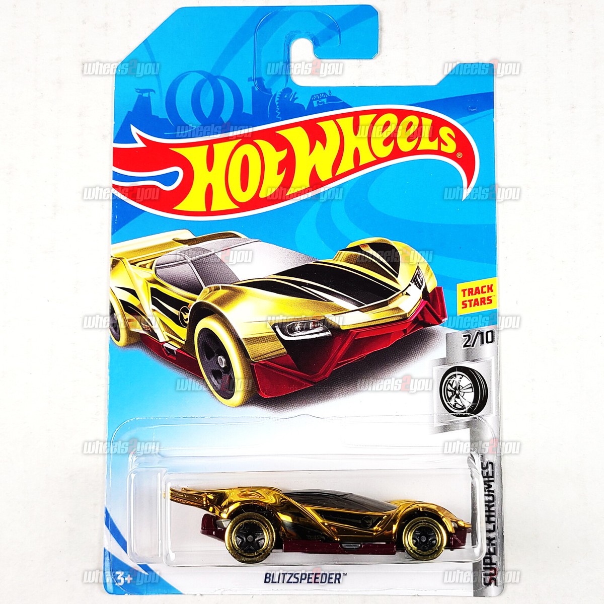2018 Hot Wheels BLITZSPEEDER gold Treasure Hunt- Super Chromes