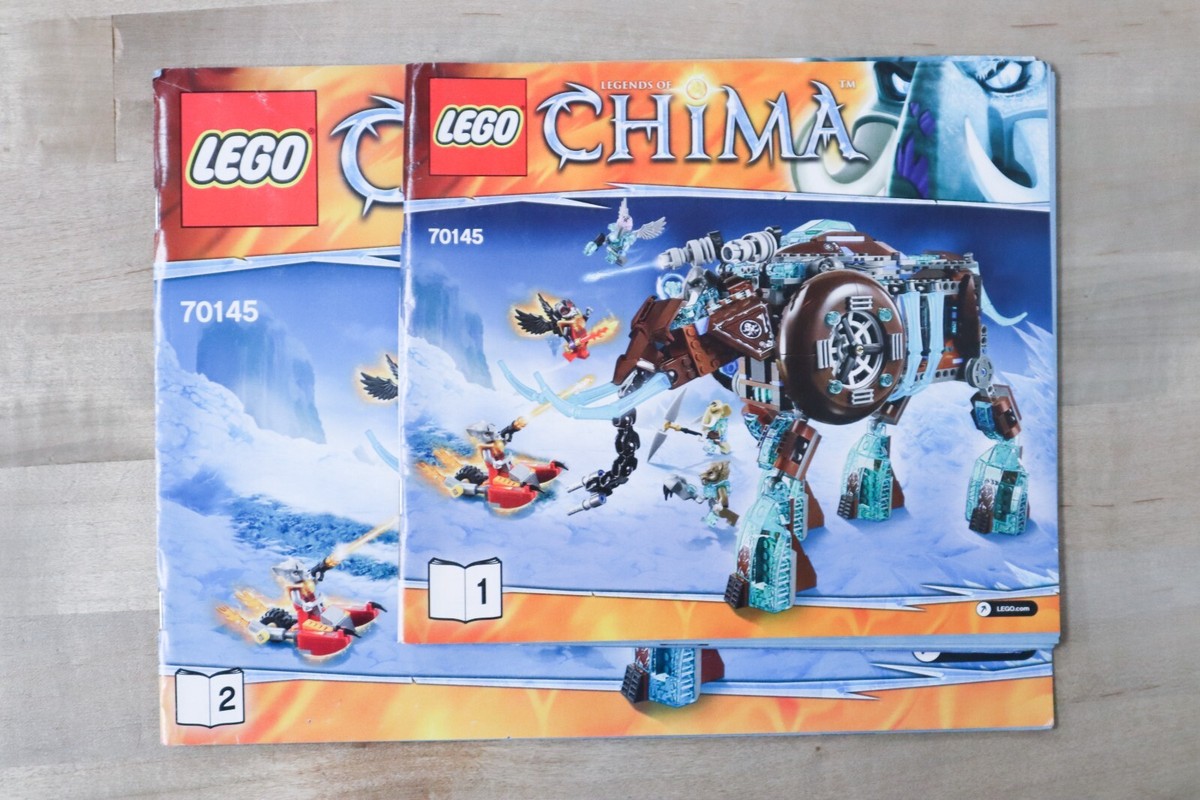 LEGO Legend of Chima 70145: Maula's Ice Mammoth Stomper Manuals 1