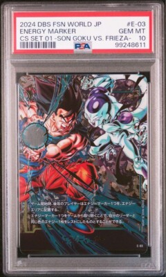 PSA10 DRAGON BALL Energy Marker - Goku vs. Frieza Championship | eBay