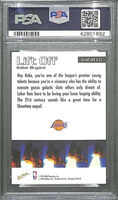 1998-99 Skybox Thunder Liftoff #3 Kobe Bryant PSA 8 | eBay