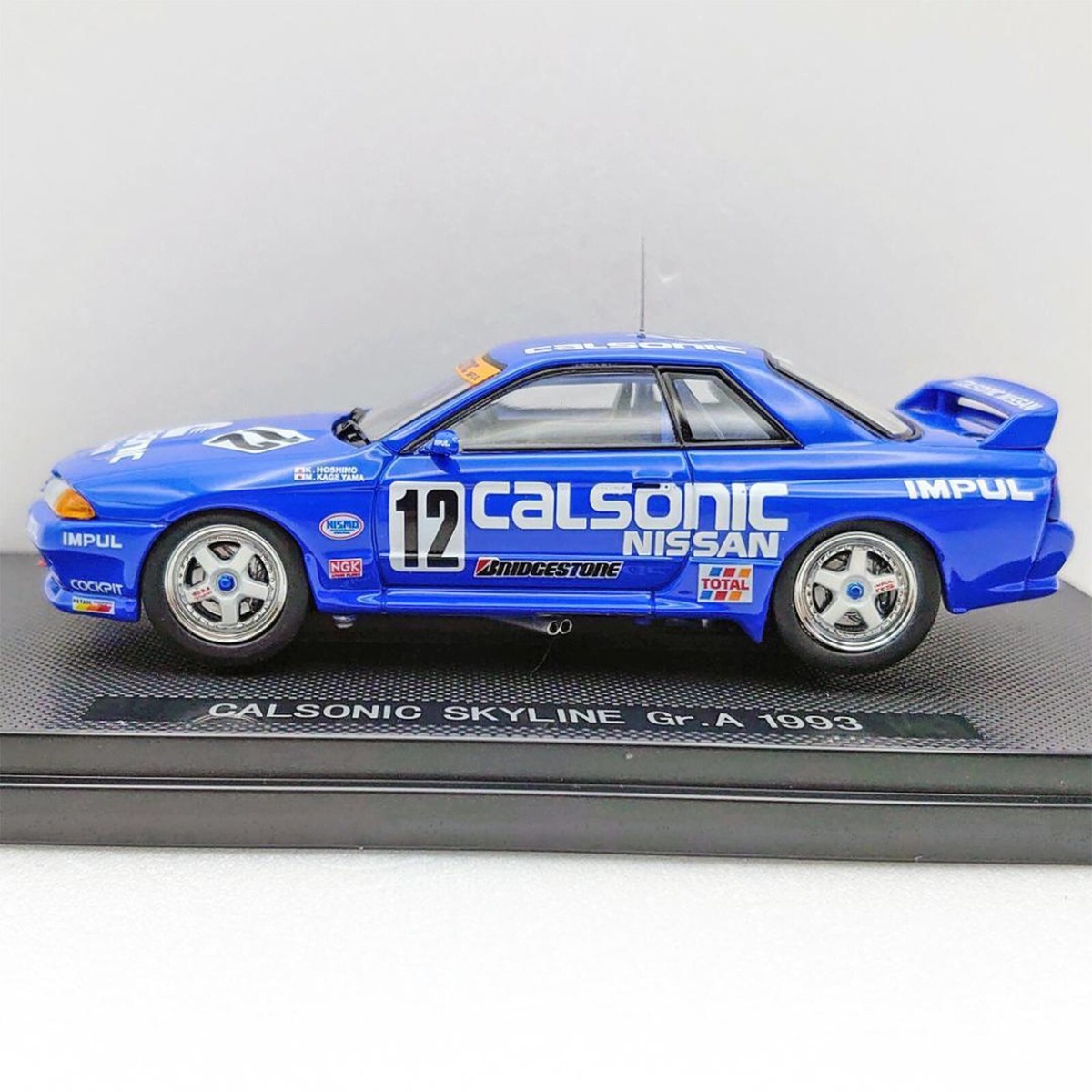 EBBRO RACING CAR COLLECTION NISSAN 1/43 CALSONIC SKYLINE Gr.A 1993
