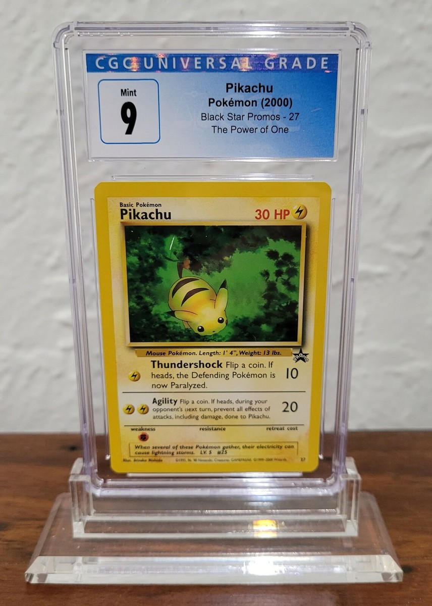 Pokemon 2000 Pikachu #27 Black Star Promos CGC 9 Mint (PSA BGS SGC