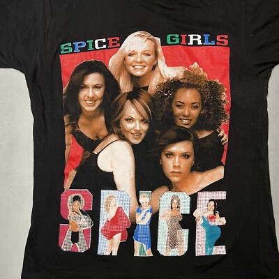 Vintage Spice Girls Rap Tee T Shirt 2 Sided Single Stitch Spice Up