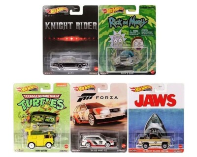 2023 Hot Wheels Retro Entertainment Q 5 Cars Set Forza Die-cast