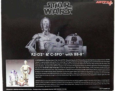 STAR WARS THE FORCE AWAKENS C-3PO, R2-D2, AND BB-8 KOTOBUKIYA