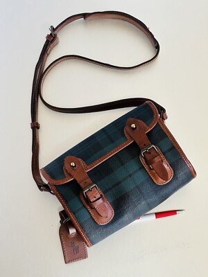 POLO RALPH LAUREN Vintage Blackwatch Plaid Mini Messenger