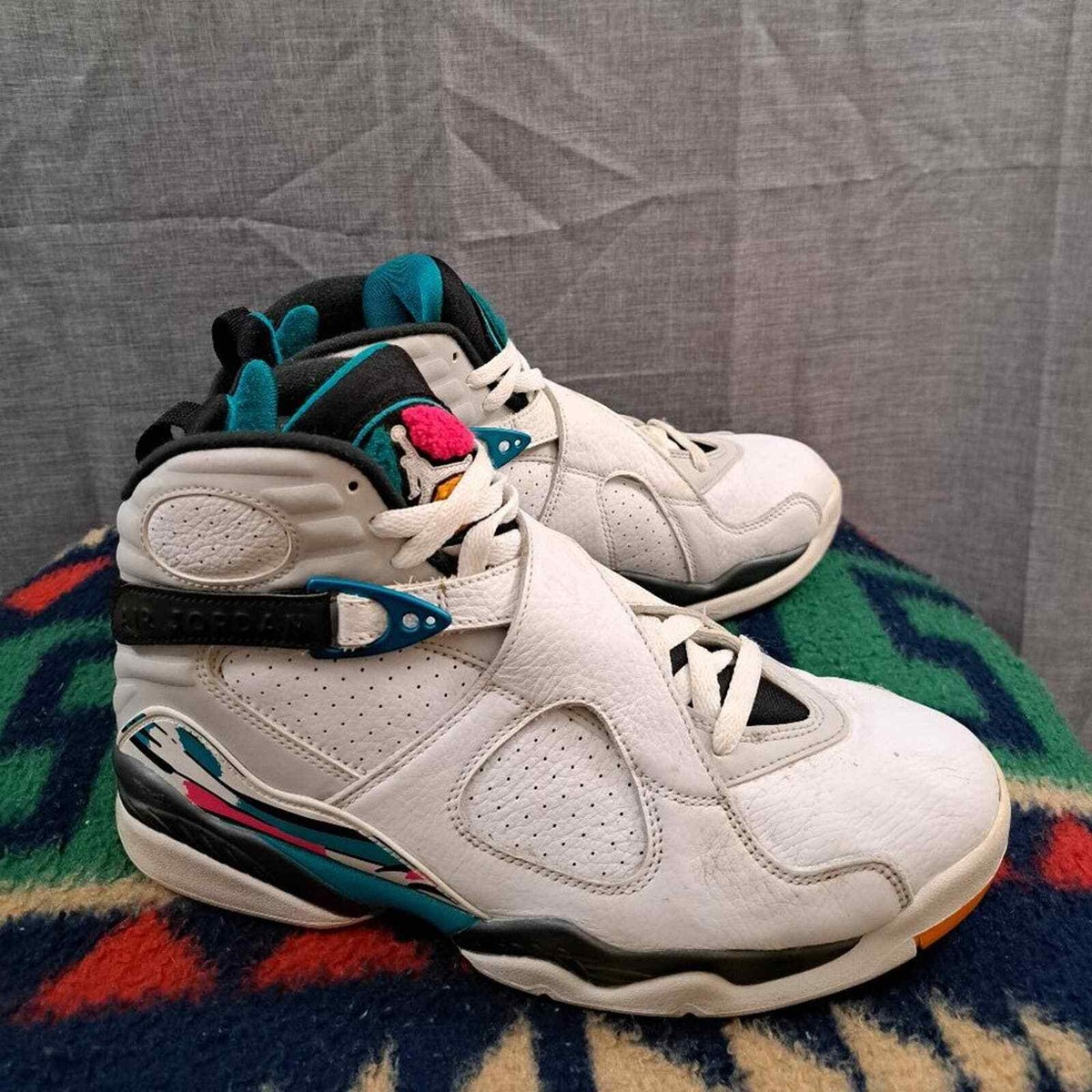 Nike Air Jordan 8 Retro South Beach 305381-113 Size 9 Men's Shoes