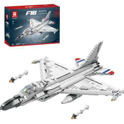 F16 FIGHTING FALCON Jet Aircraft Model Building Blocks Set Fighter