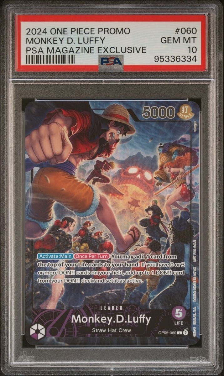 2024 One Piece Promo PSA Magazine Exclusive #060 Monkey D. Luffy
