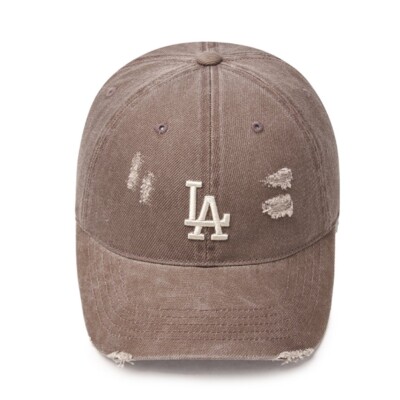 MLB Korea Karina PICK Washing Unstruck Ball Cap LA Dodgers
