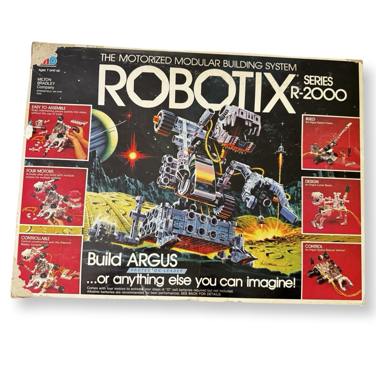 Robotix R-2000 Set (1984) by Milton Bradley • EUC in Box • Decals