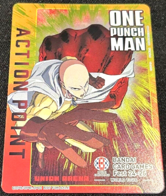 Union Arena Card One-Punch Man Saitama Action Point AP Japanese
