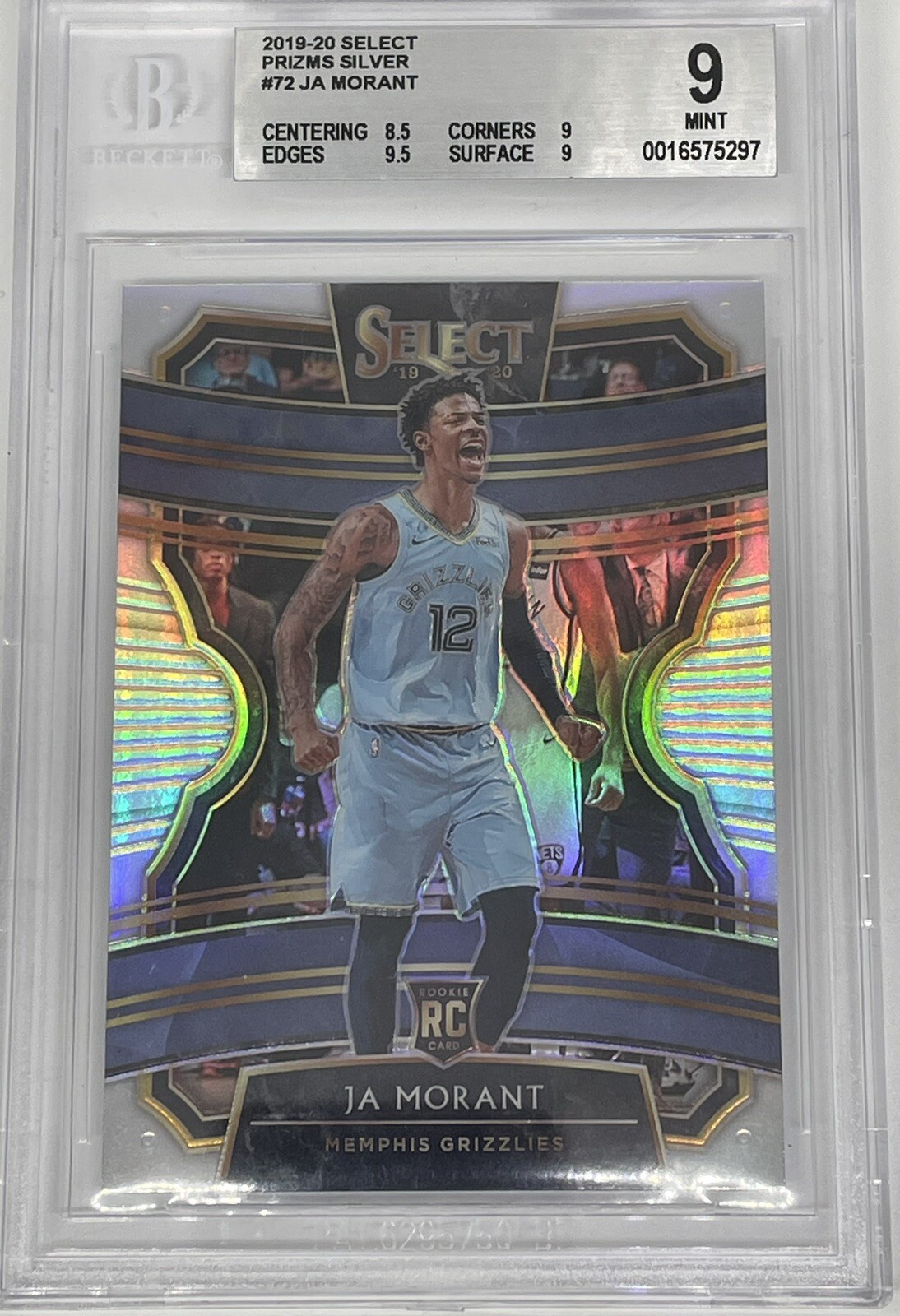 Ja Morant 2019 Select #72 Concourse Silver Price Guide - Sports