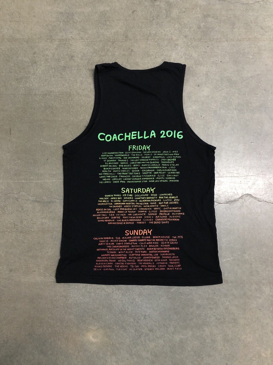2016 Coachella Festival Merchandise Promo Tank Top Mens Medium