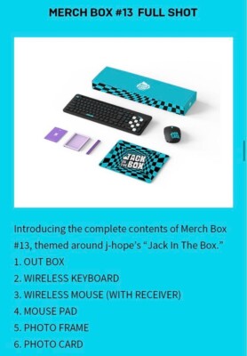BTS MERCH BOX #13 Full Set J-Hope Jack in the Box Keyboard Mouse