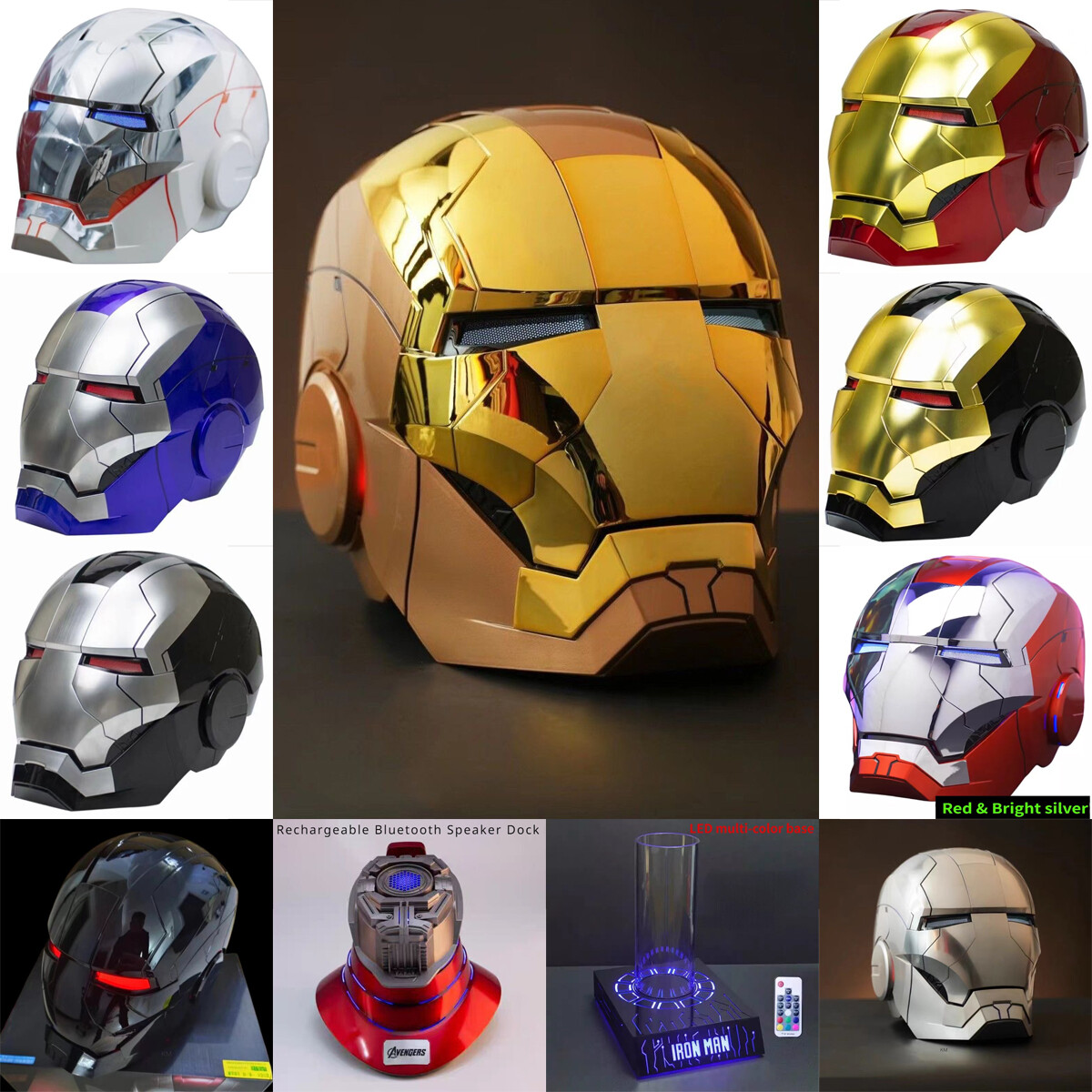 AUTOKING 1:1 Wearable JARVIS Voice Control Cosplay Iron Man MK5