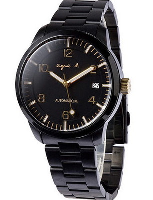 agnes b Black Gold Automatic Self Winding Men's Watch BK9010 | eBay