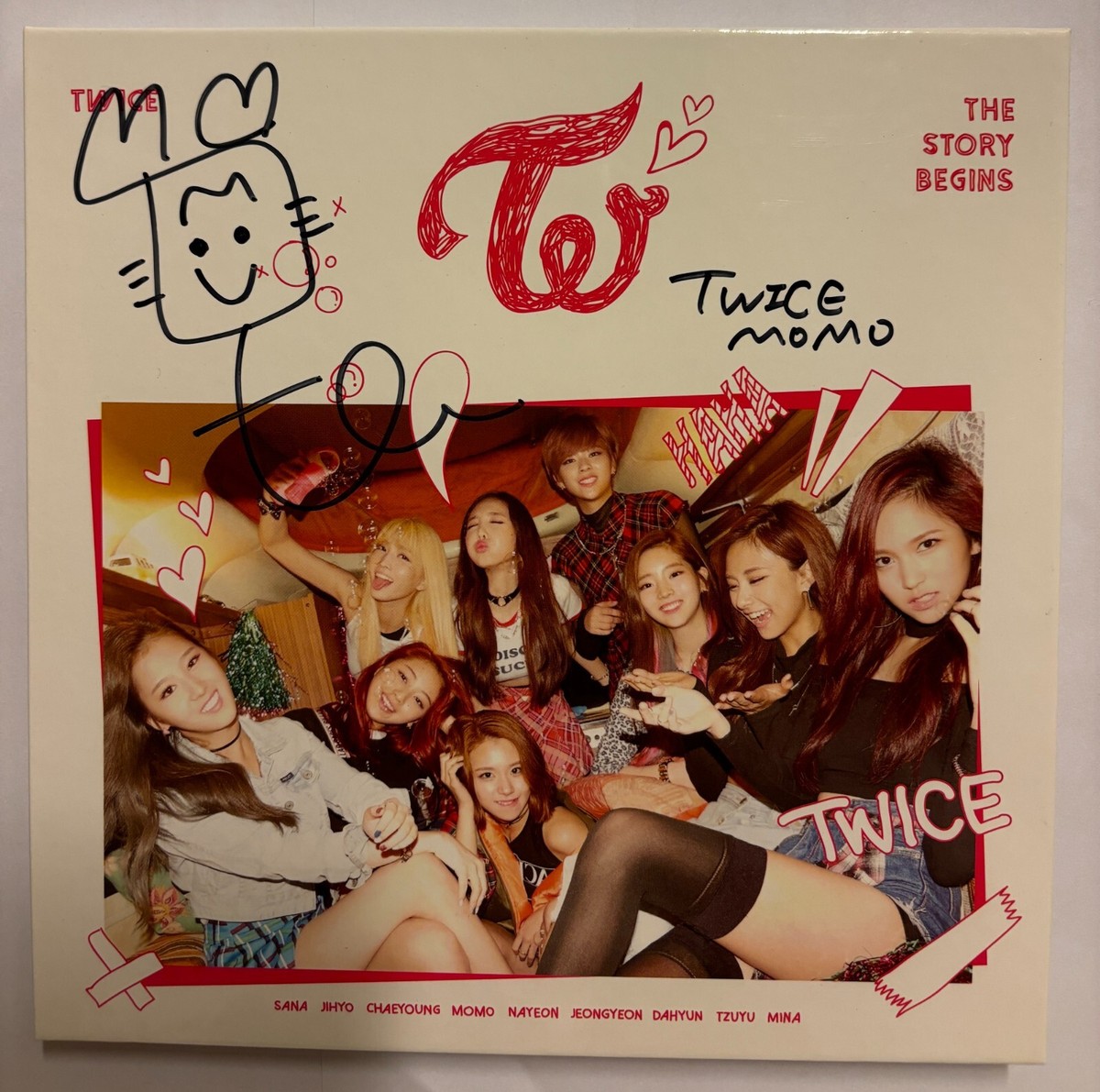 TWICE [THE STORY BEGINS] MOMO Autographed Signed Album SIXTEEN