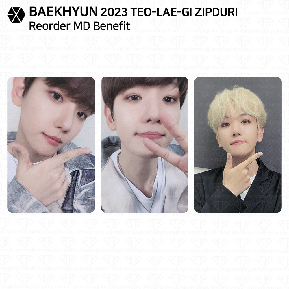 EXO BAEKHYUN TEO-LAE-GI ZIPDURI MD Re order Benefit Photocard KPOP