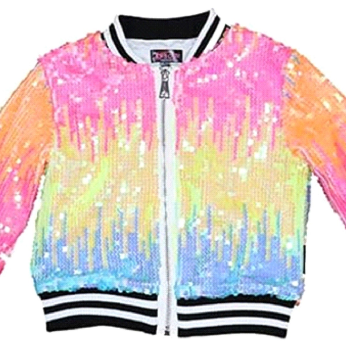 JoJo Siwa Big Girl's Pastel Rainbow Sequin Jacket - NWT | eBay