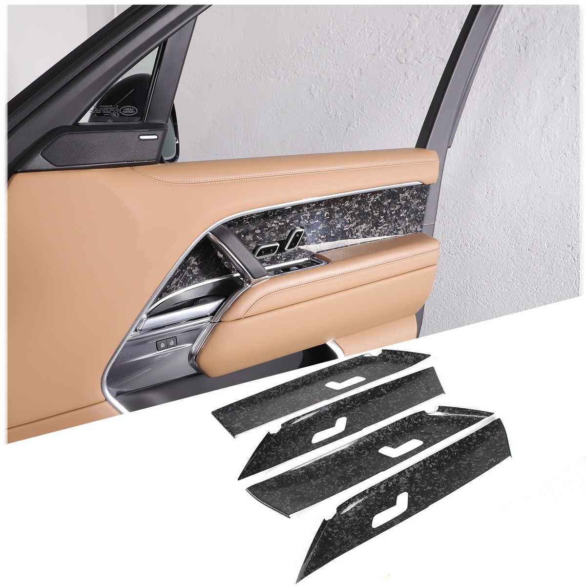 Forged Carbon Fiber Interior Door Panel Trim for LR Range Rover