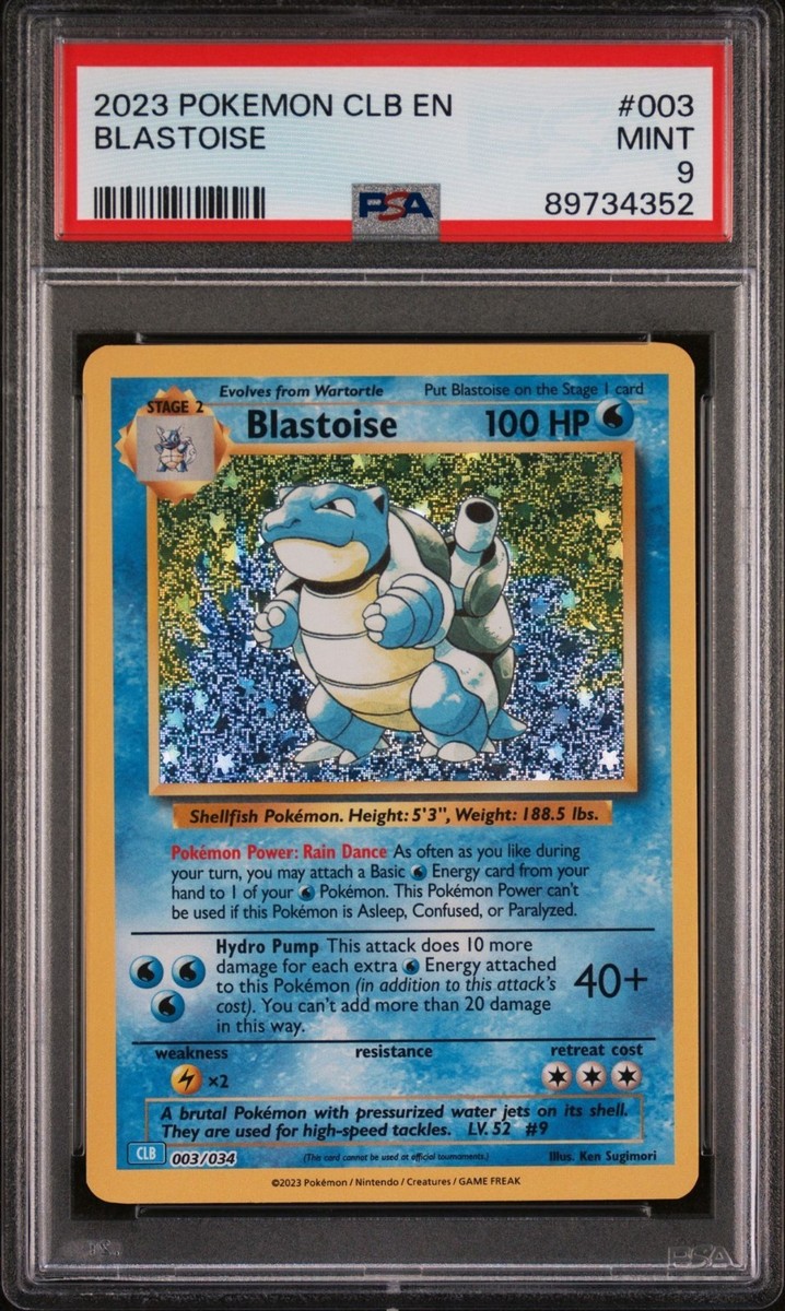 Blastoise Classic Collection CLB 003/034 Holo PSA 9 MINT Pokemon
