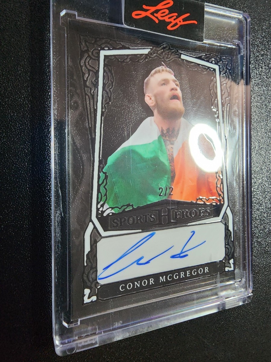 CONOR MCGREGOR 2025 Leaf Sports Heroes PURE BLACK Auto #2/2 UFC | eBay