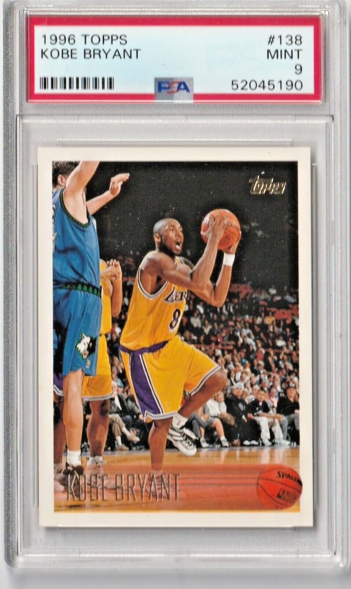 1996 TOPPS BASKETBALL #138 - KOBE BRYANT - ROOKIE CARD - MINT