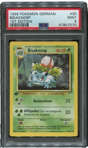 1999 Pokemon Base Set Shadowless 1st Edition Nidoran #55 PSA 10