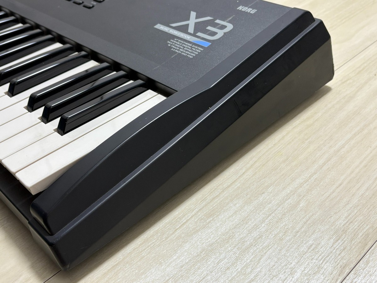 Korg X3 61-Key Keyboard Synthesizer Music Workstation with Power