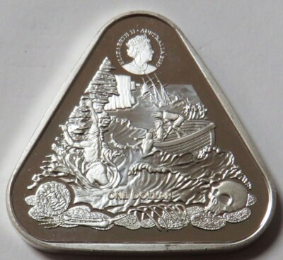 2020 AUSTRALIA 1 oz ZUYT DORP 1712 SHIPWRECK TRIANGLE PROOF COIN