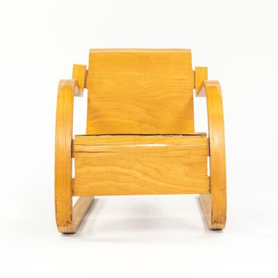 1932 Artek No 42 Small Paimio Lounge Chair in Bent Birch by Alvar
