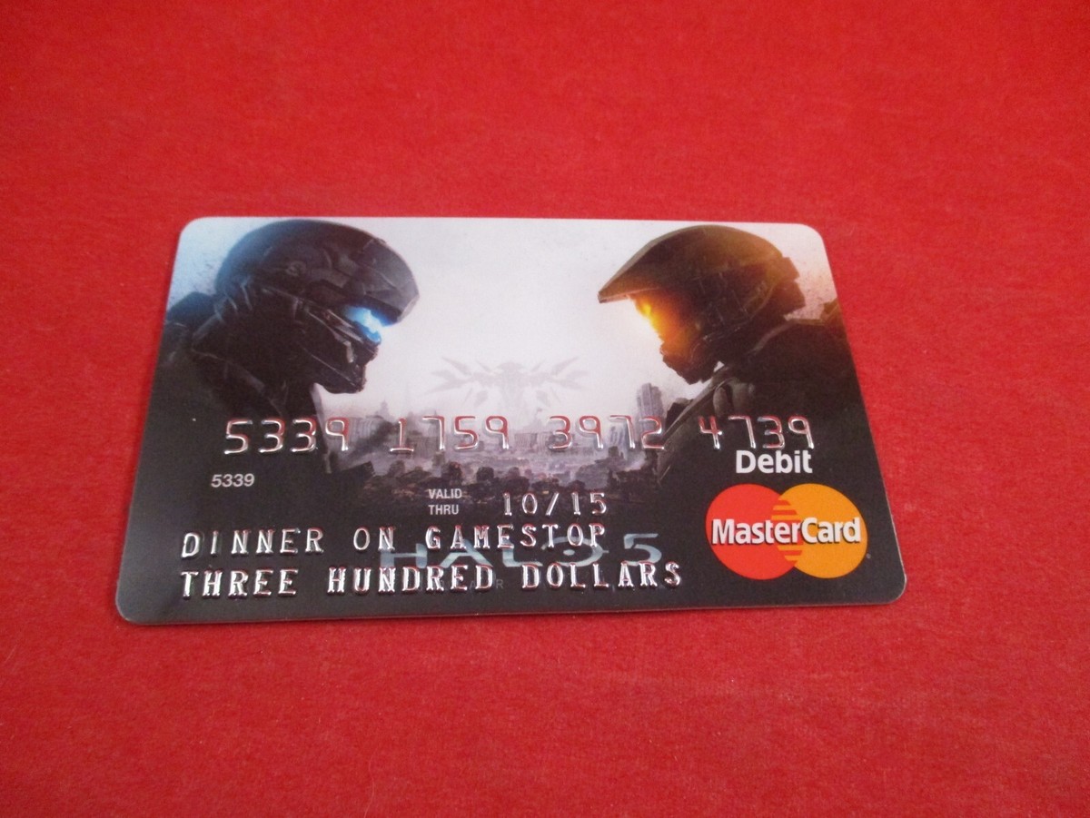 Halo 5 Xbox One GameStop Promo Mastercard Reward Debit Gift Card