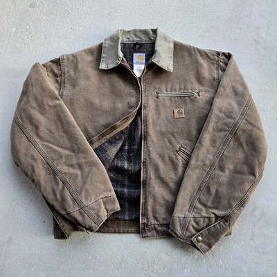 Vtg 2000s Carhartt J97 CHT Detroit Canvas Jacket Large Chestnut