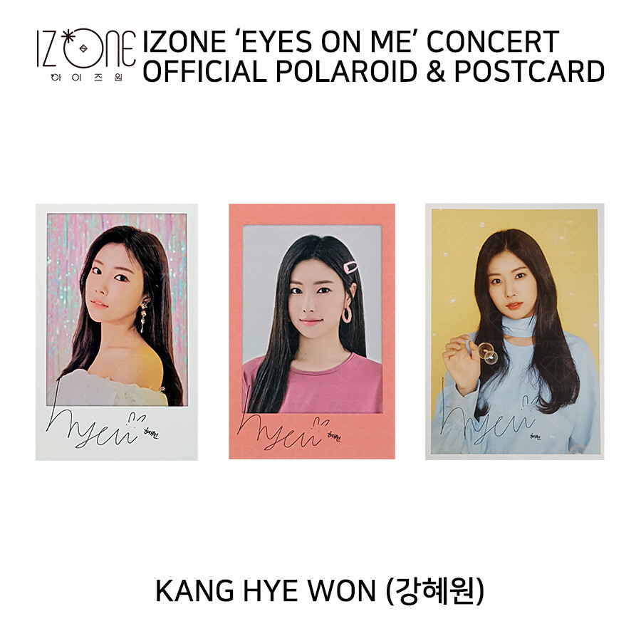 IZ*ONE IZONE - EYES ON ME Concert Official Polaroid A, B, Postcard