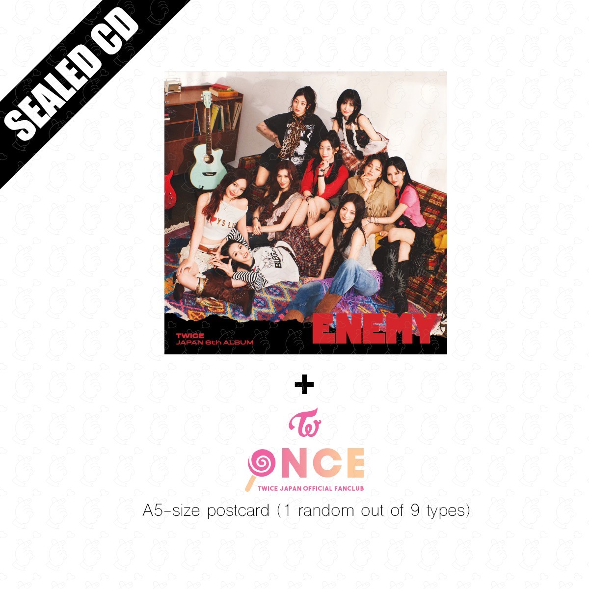 TWICE JAPAN ALBUM ENEMY ALL TYPE SEALED CD ONCE JAPAN SOLO CD JYP